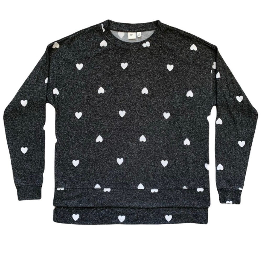 Nordstrom BP Lightweight Sweater Heart Print